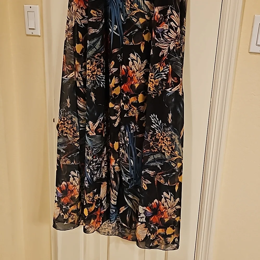 Brand unknown Long Black Floral Sundress Size 2xl - Picture 7 of 11